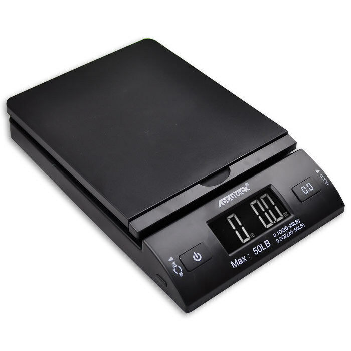 ACCUTECK All-in-1 Series W-8250-50bs A-Pt 50 Digital Shipping Postal Scale  with Ac Adapter, Silver